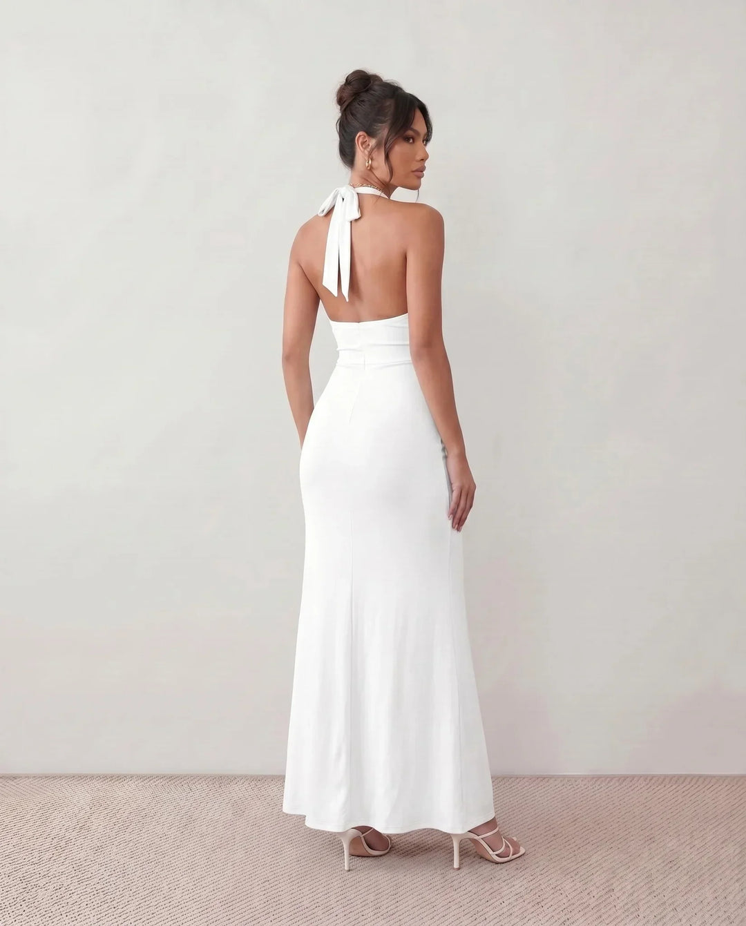 Cerys | Halter Neck Mermaid Maxi Dress