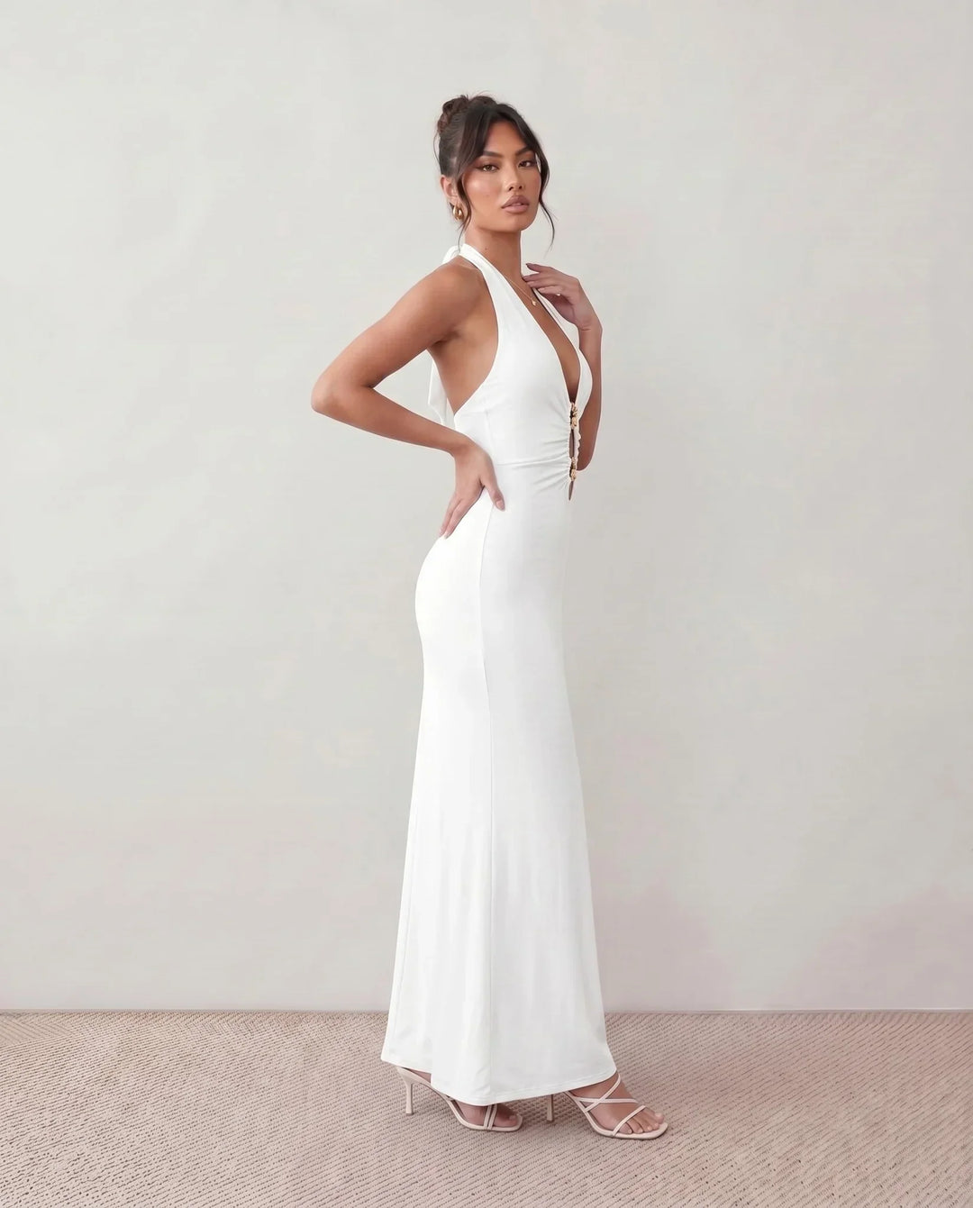 Cerys | Halter Neck Mermaid Maxi Dress