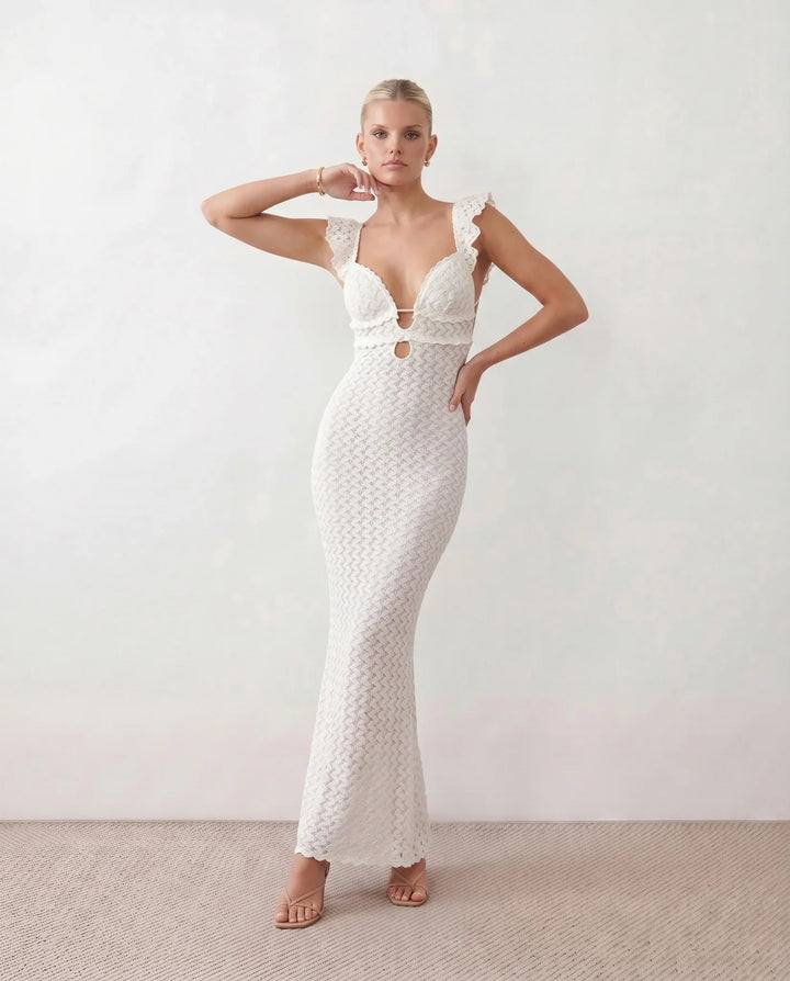 Raluca | Crochet Mermaid Maxi Dress