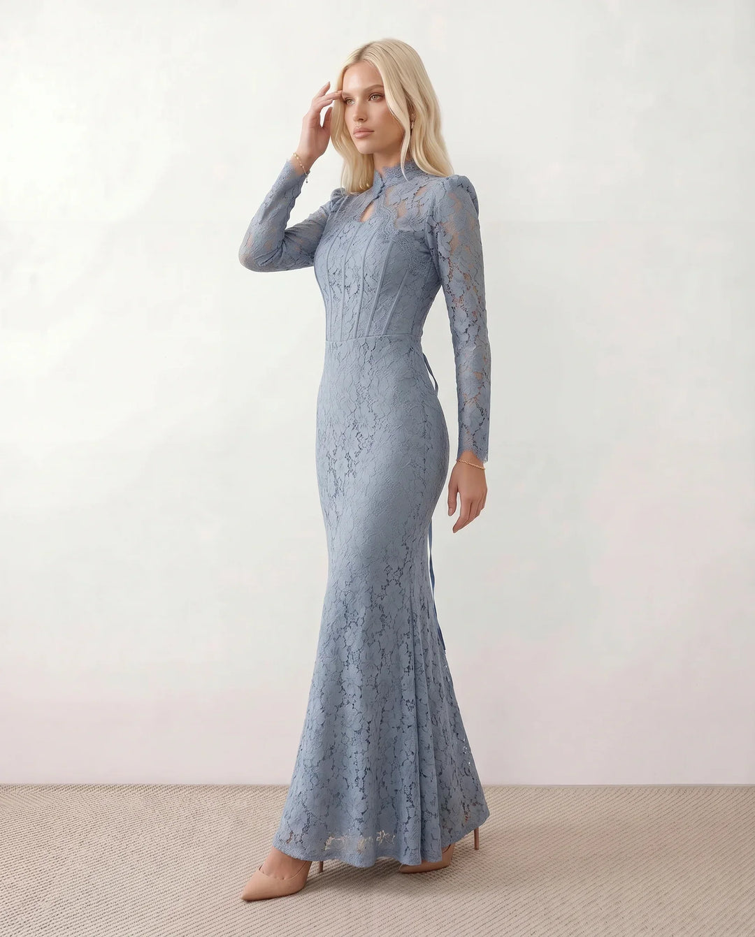 Kaia | Lace Mermaid Maxi Dress