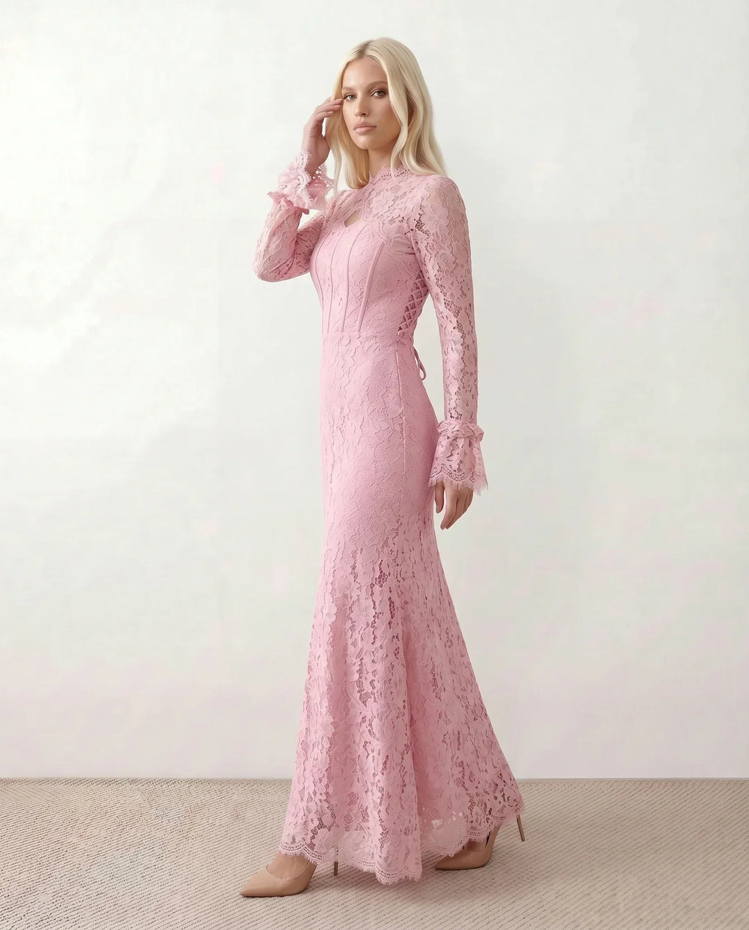 Kaia | Lace Mermaid Maxi Dress