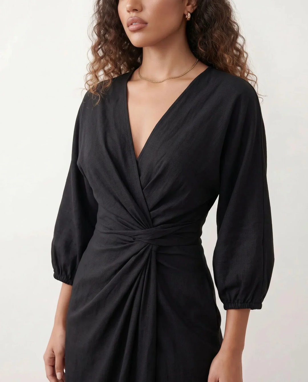 Tamsin | Tie-Back Wrap Maxi Dress