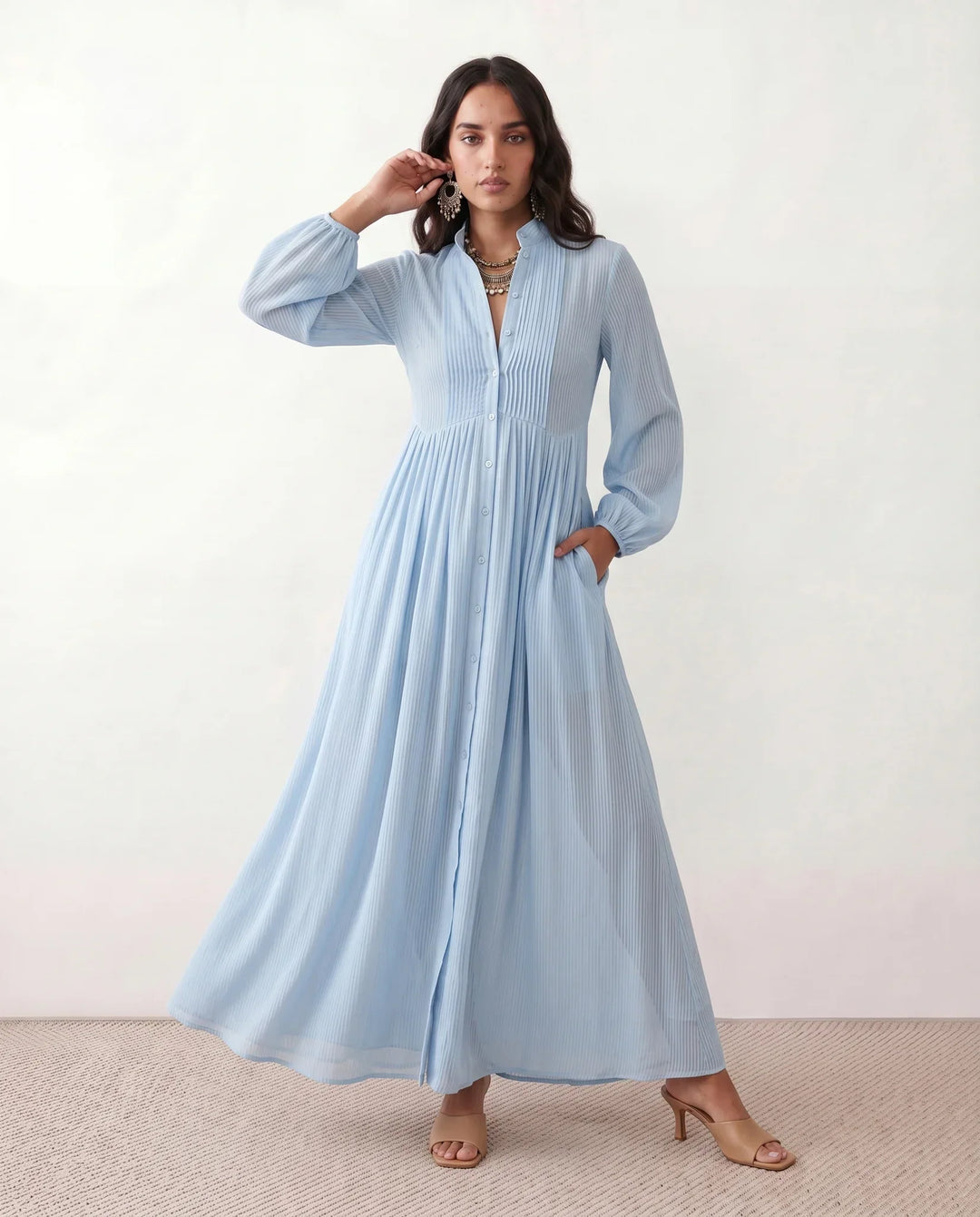 Raissa | Button Front Maxi Dress