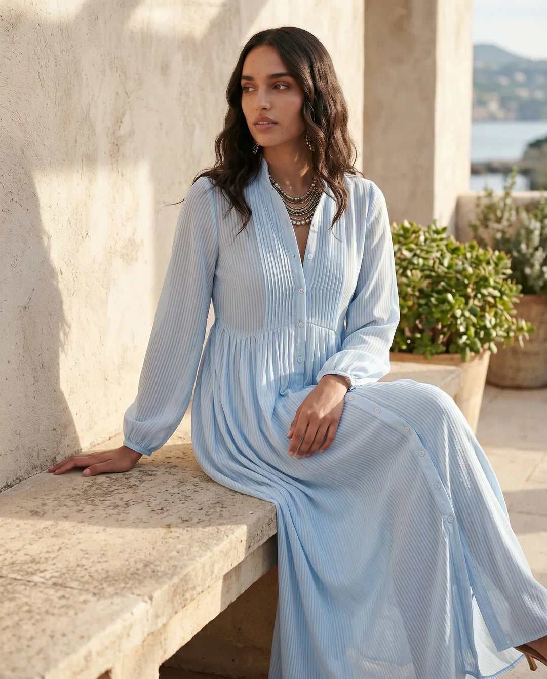 Raissa | Button Front Maxi Dress