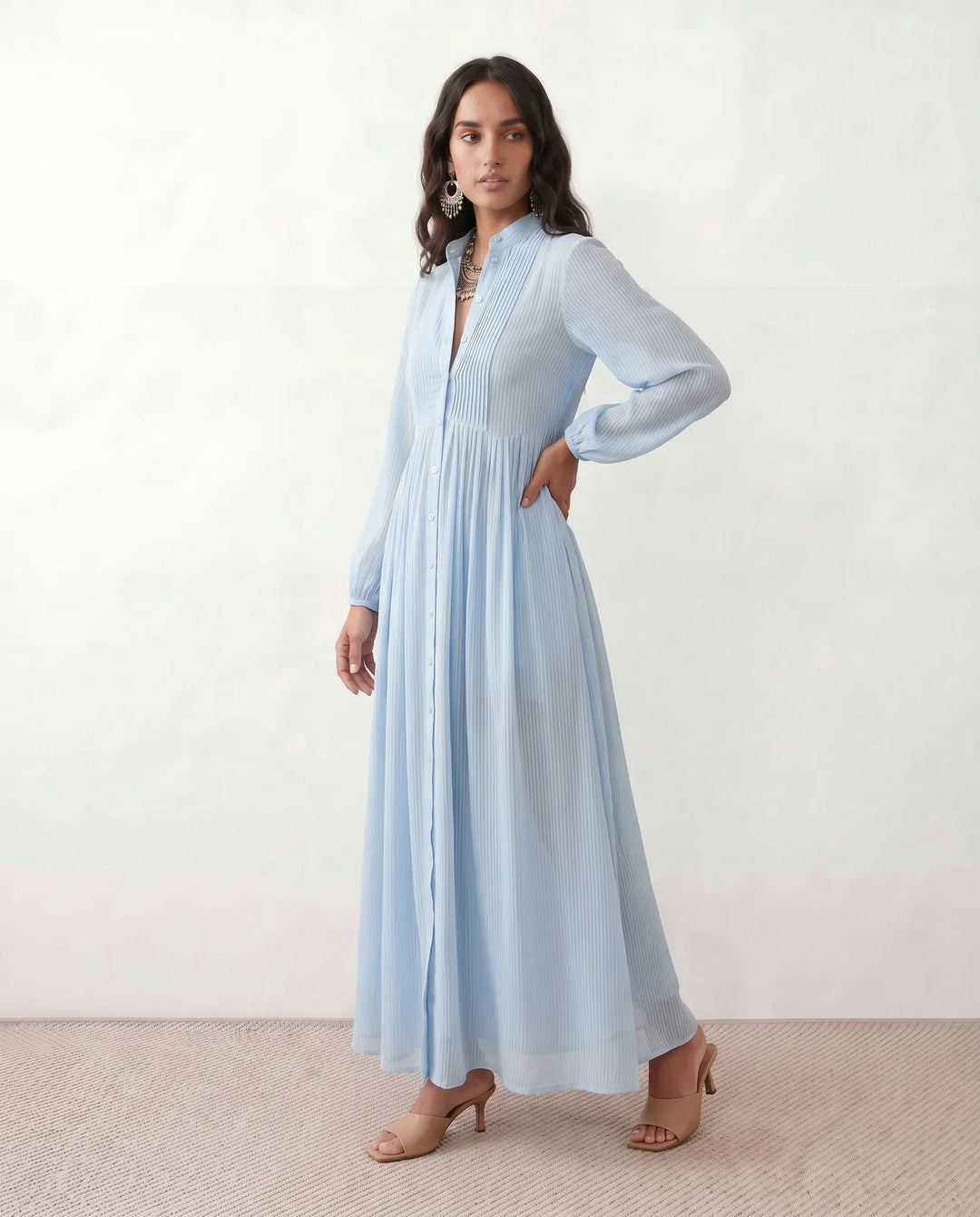 Raissa | Button Front Maxi Dress