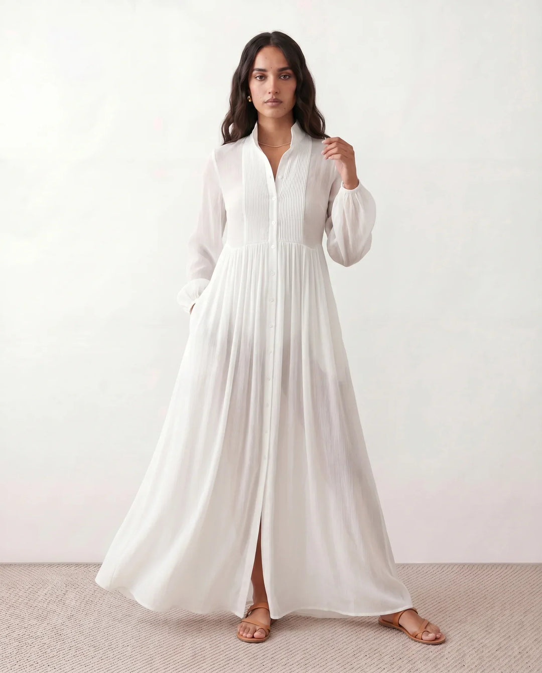 Raissa | Button Front Maxi Dress