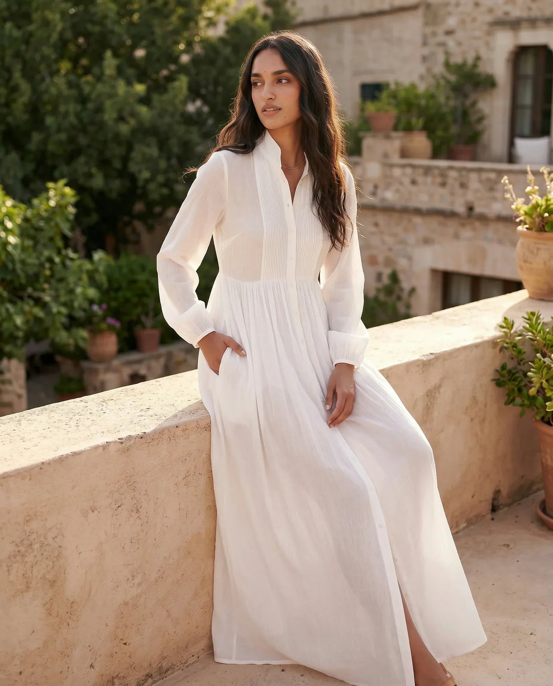 Raissa | Button Front Maxi Dress