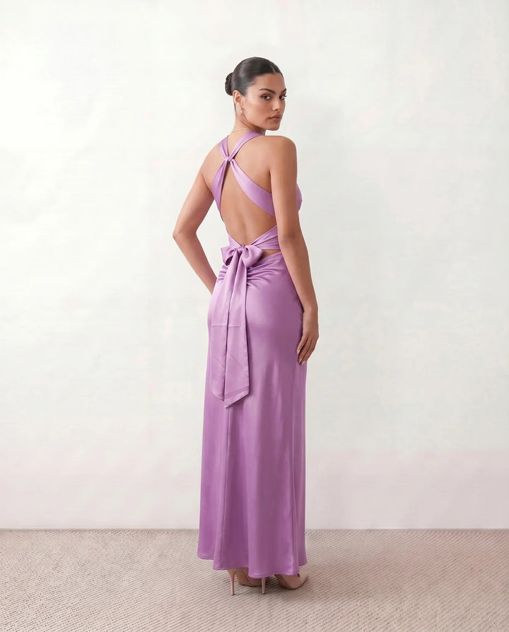 Vendula | Backless Bow Detail Maxi Dress