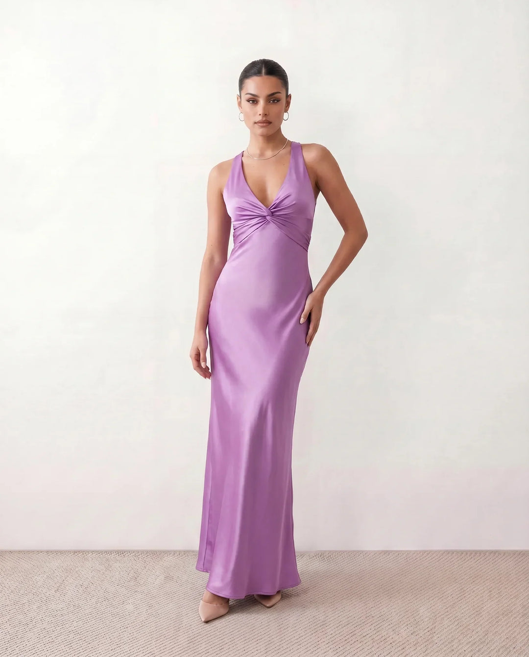 Vendula | Backless Bow Detail Maxi Dress
