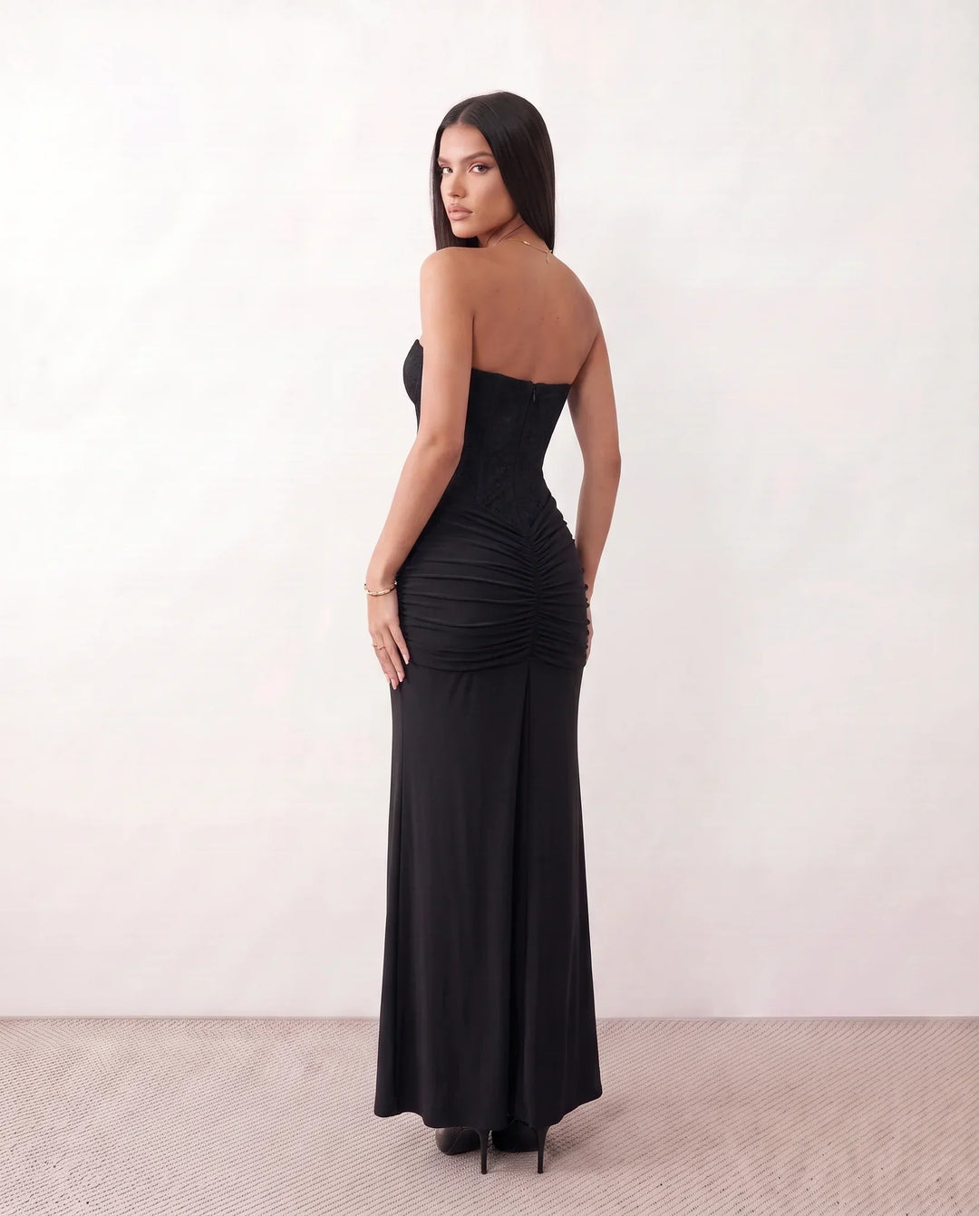 Ulrika | Strapless Sequined Maxi Dress