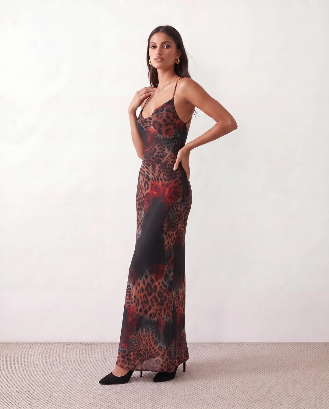 Adelia | Spaghetti Strap Slip Maxi Dress