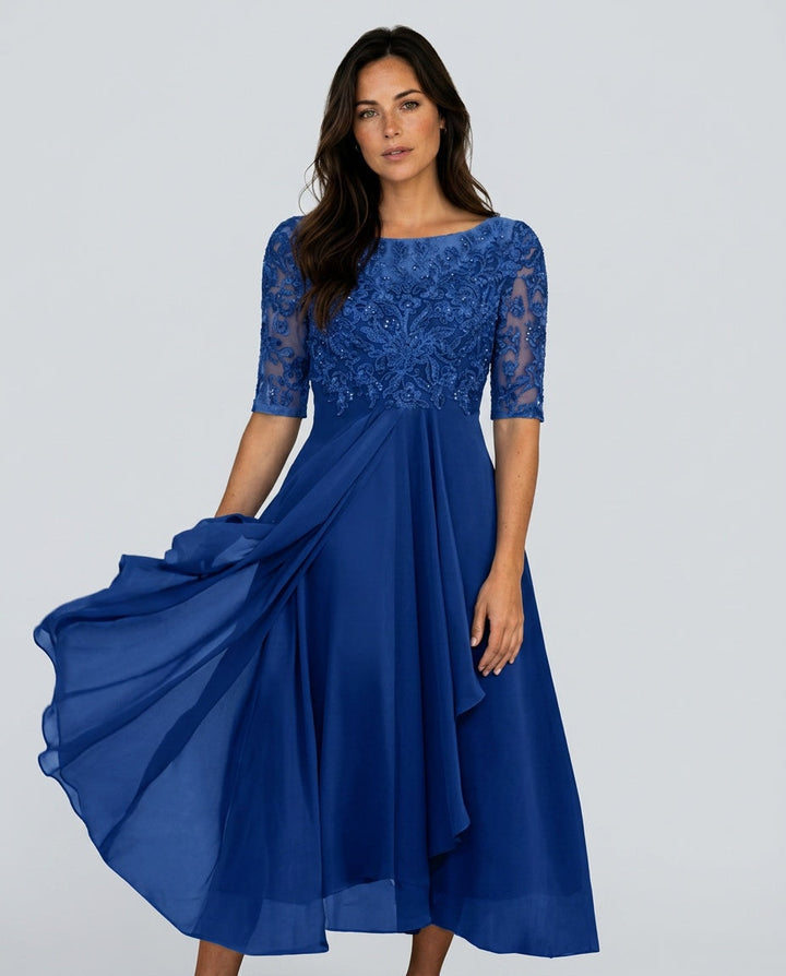 Rosette | Flowy Midi with Lace Bodice