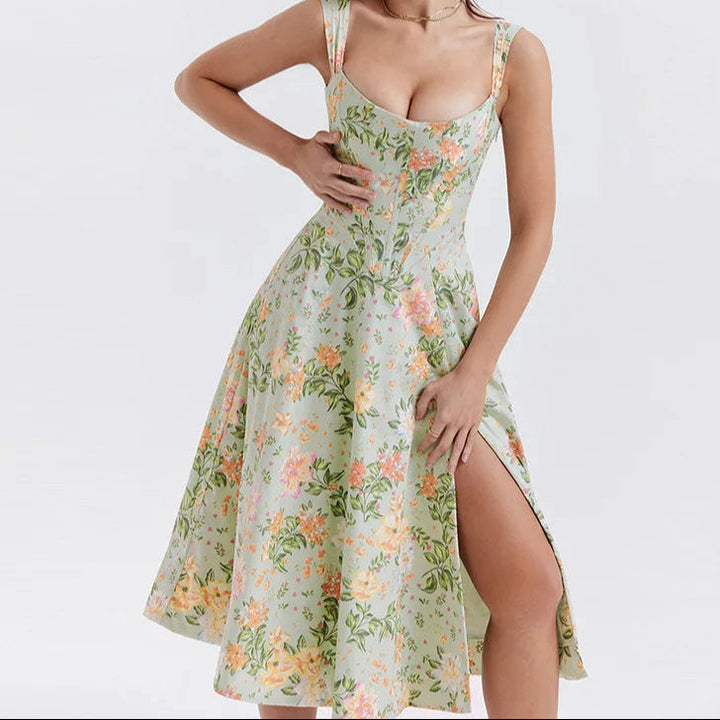 Dahlia | Floral Midi Party Dress