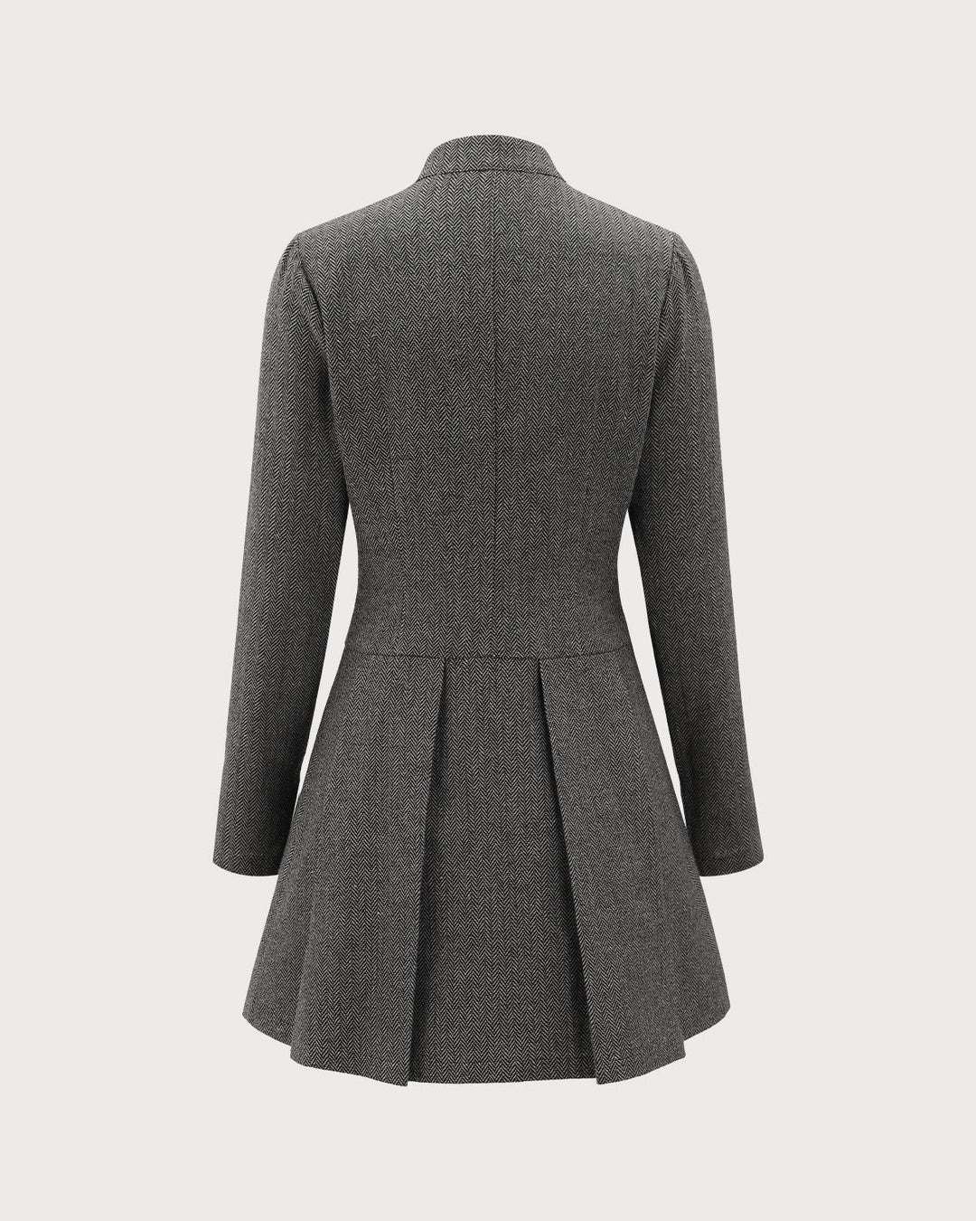 Naia | Button-Front Pleated Mini Dress
