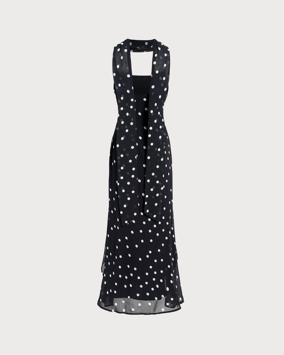 Simone | Polka Dot Slip Maxi Dress
