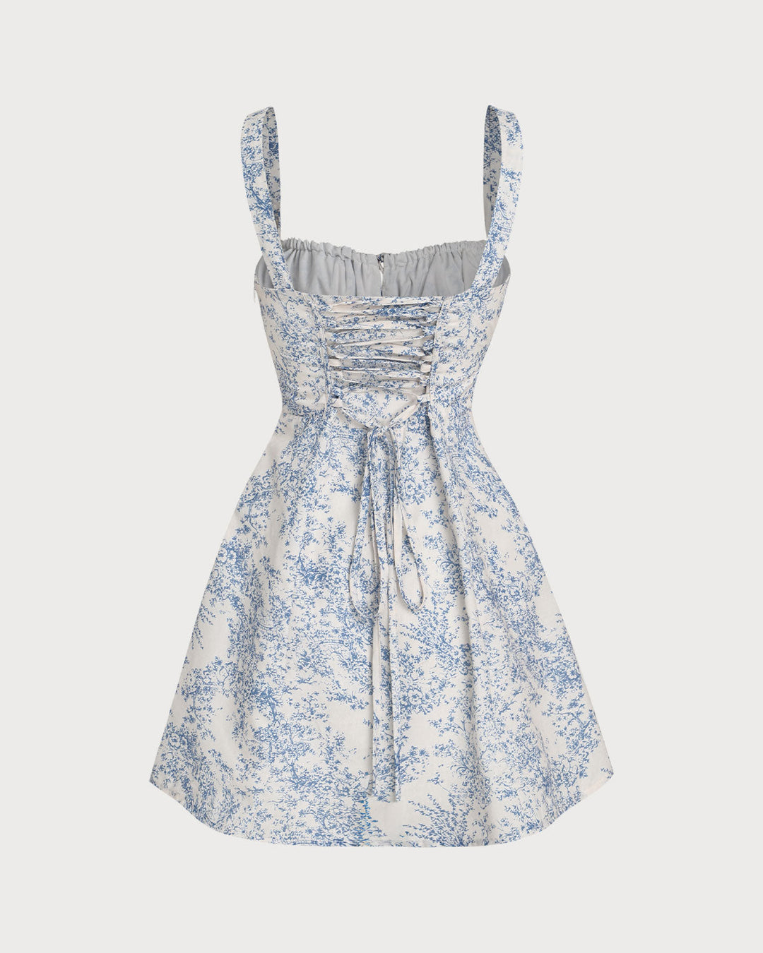 Edda | Floral Ruched Corset Mini Dress