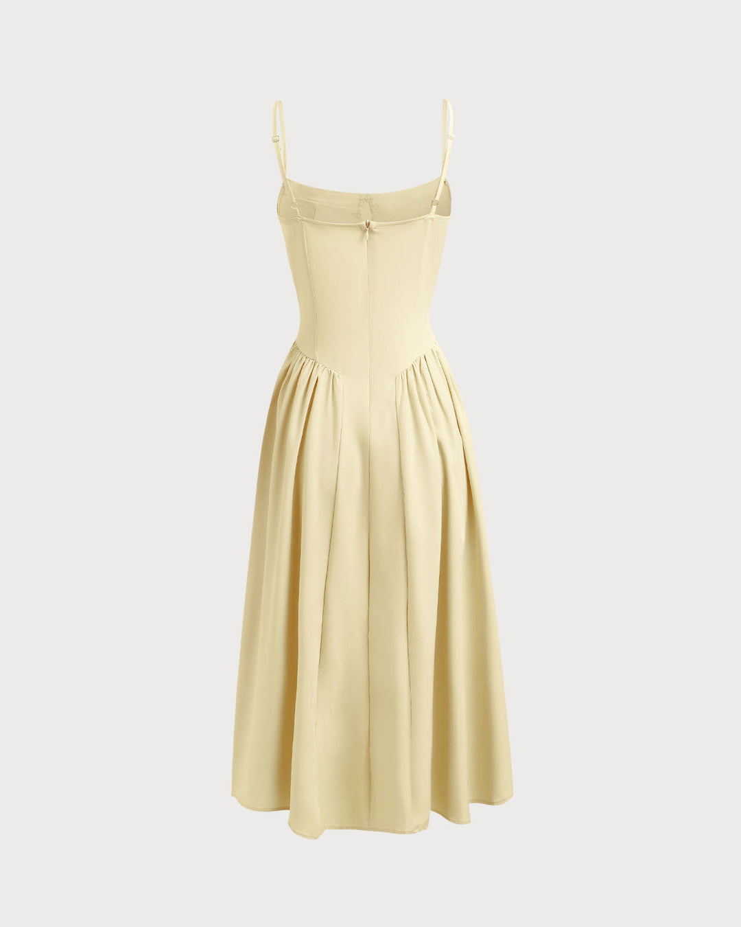 Fleur | Square Neck Pocket Slip Midi Dress