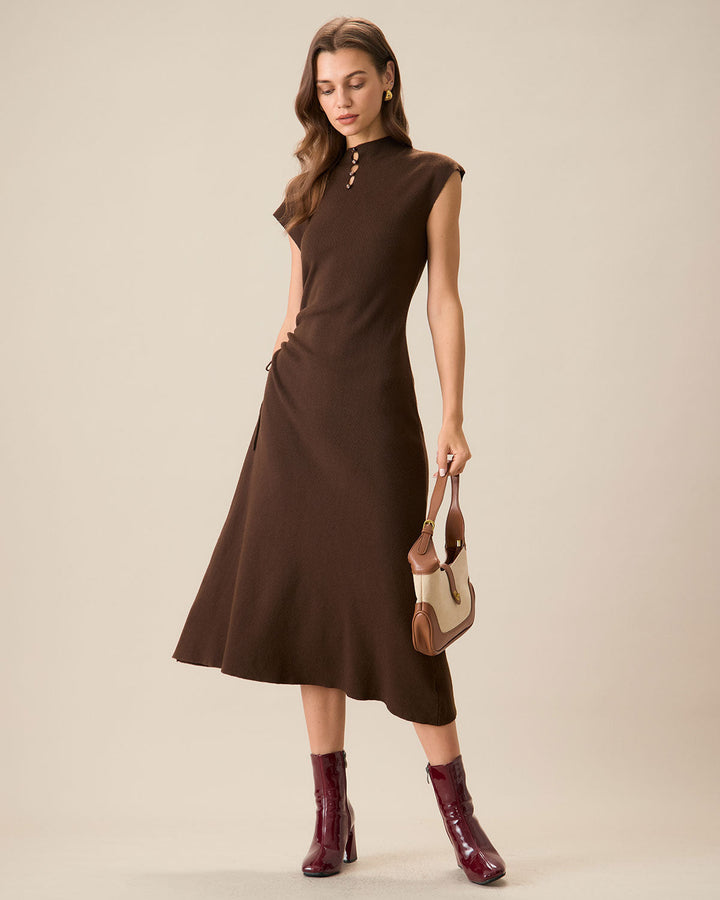 Valentina | Reversible Knit Bodycon Midi Dress