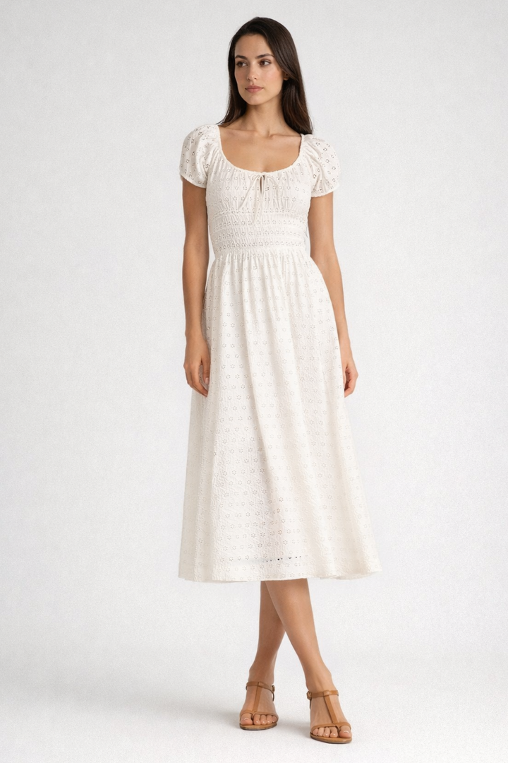 Elodie | Cotton Midi Dress