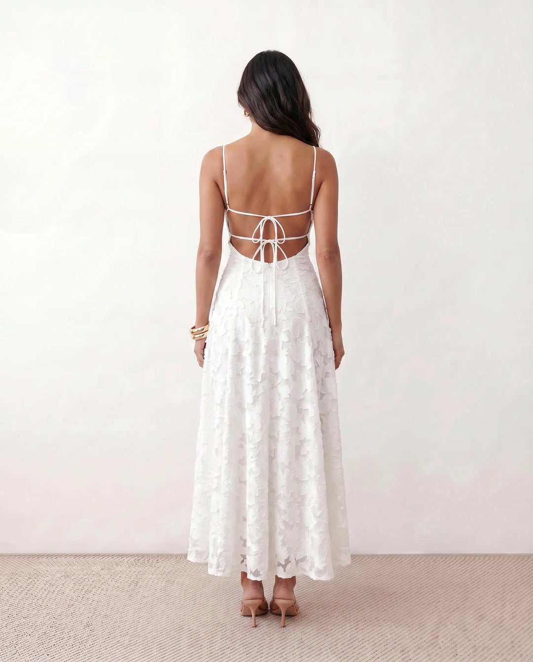 Liv | Mermaid Spaghetti Strap Wedding Guest Maxi Dress