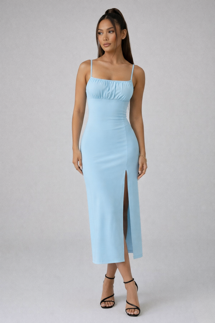 Lila | Midi Dress with Side Split