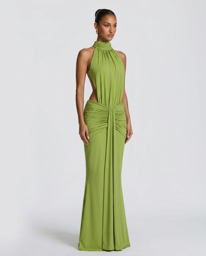 Paige | Gathered Backless Maxi Dress