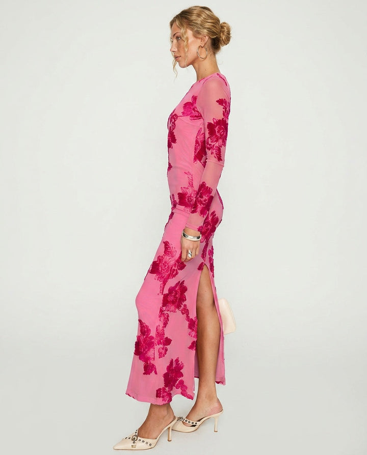 Fionna | Floral Print Wedding Guest Maxi Dress