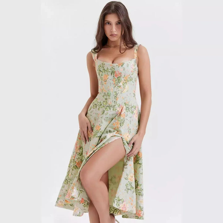 Dahlia | Floral Midi Party Dress