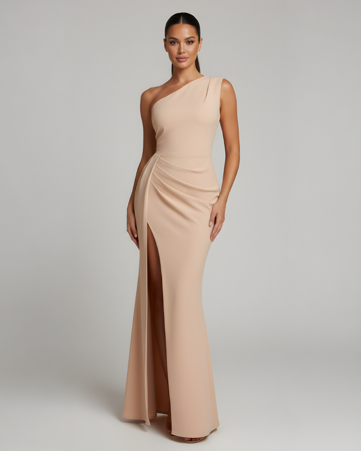 Soraya | One-Shoulder Maxi Dress with Front Slit