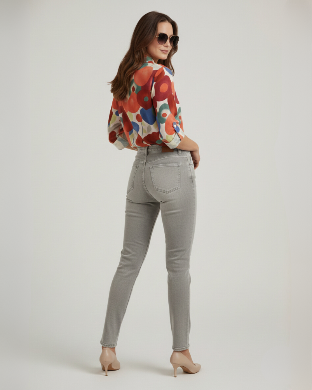 Aylin | Button Blouse with Floral Print