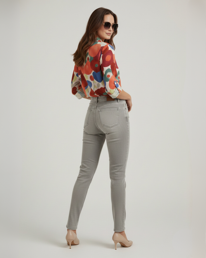 Aylin | Button Blouse with Floral Print