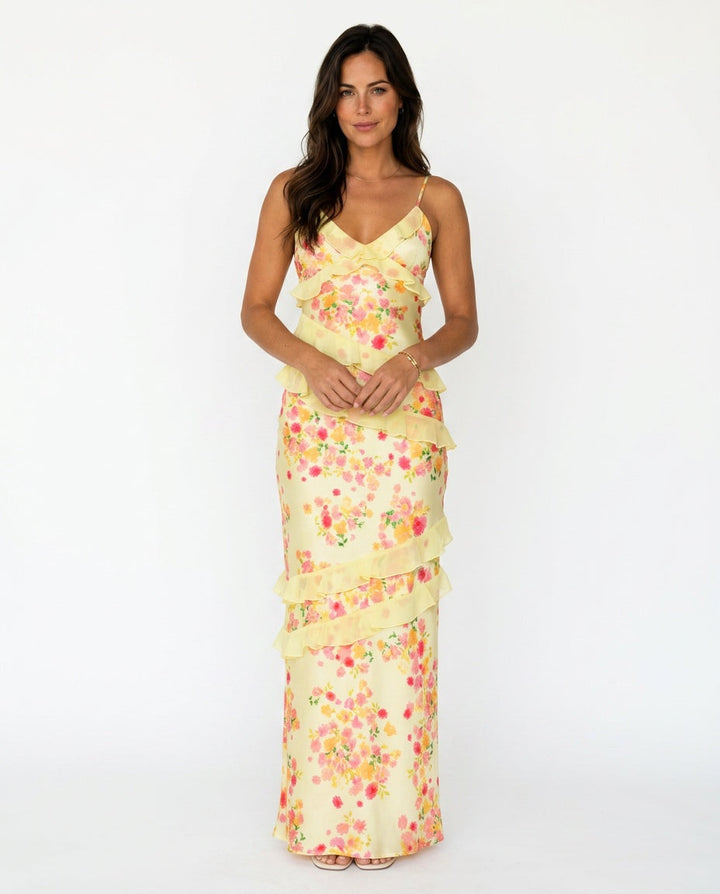 Nadira | Ruffle Maxi Dress
