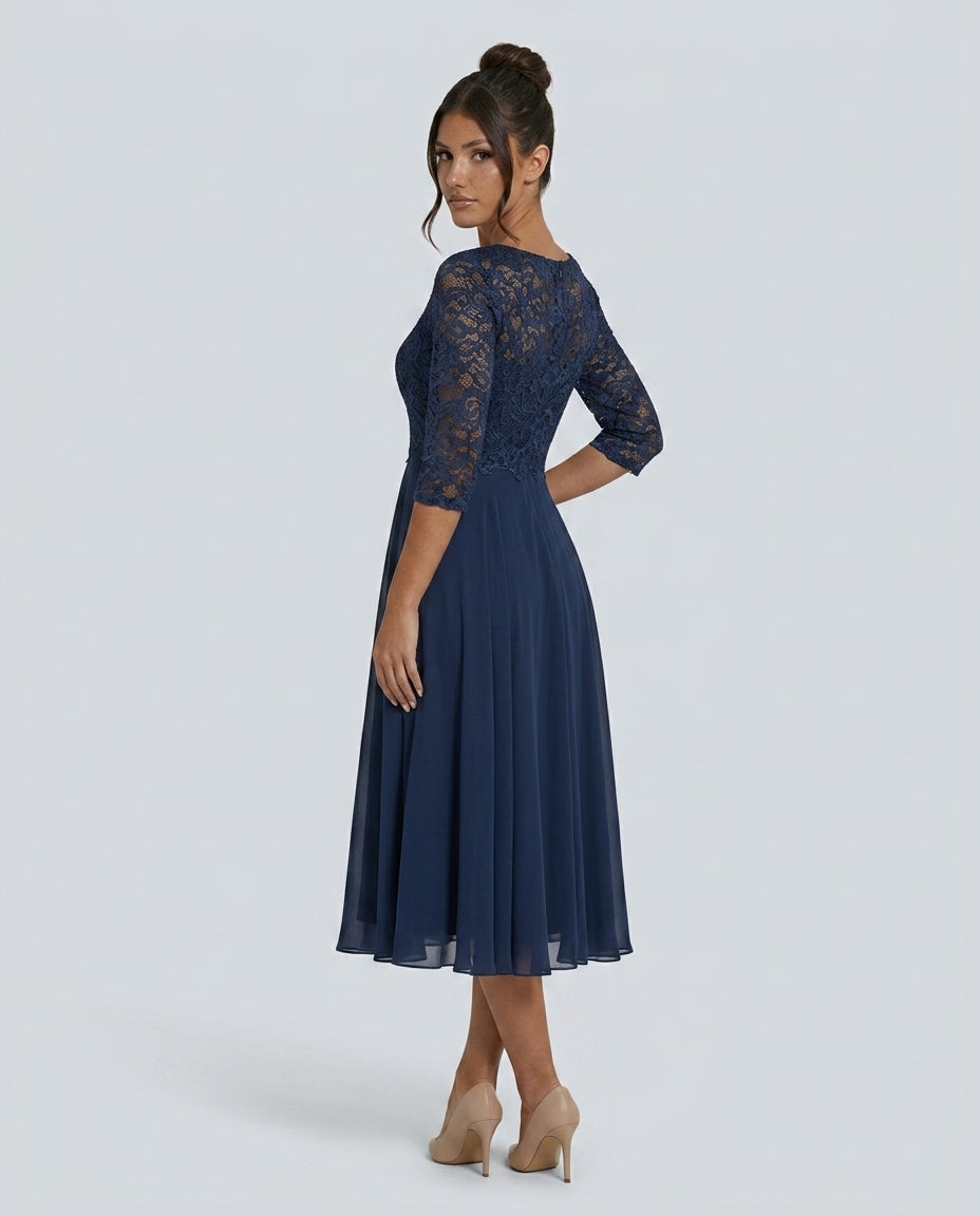 Darcy | Mini Length Dark Blue Party Dress