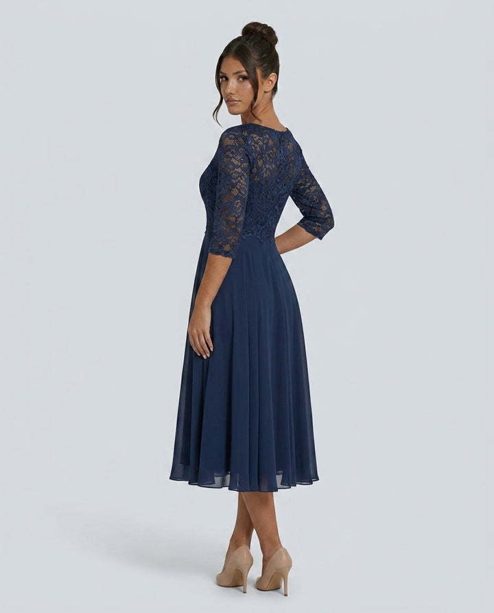 Darcy | Mini Length Dark Blue Party Dress
