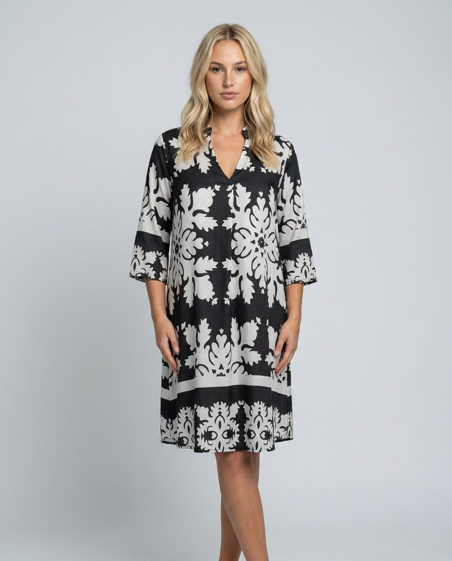 Margot | Midi Length Fluid Wrap Dress