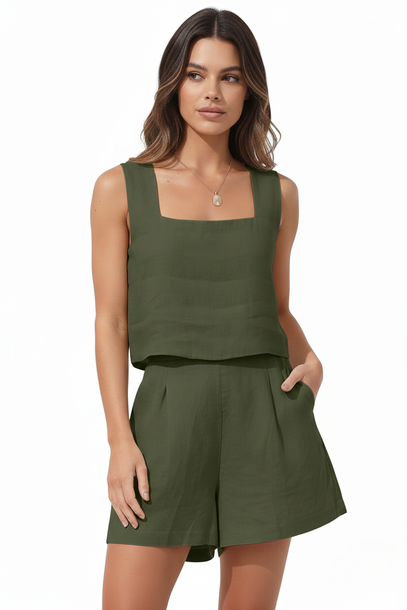 Aurora | Linen Two-Piece Set