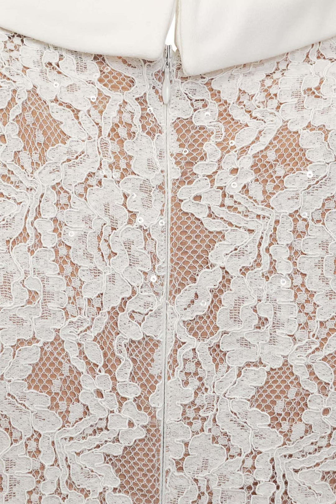 Viola | Short Sleeve Lace Belted Midi Dress