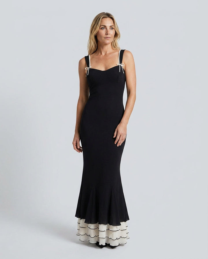 Leona | Sweetheart Neck Bodycon Slip Maxi Dress