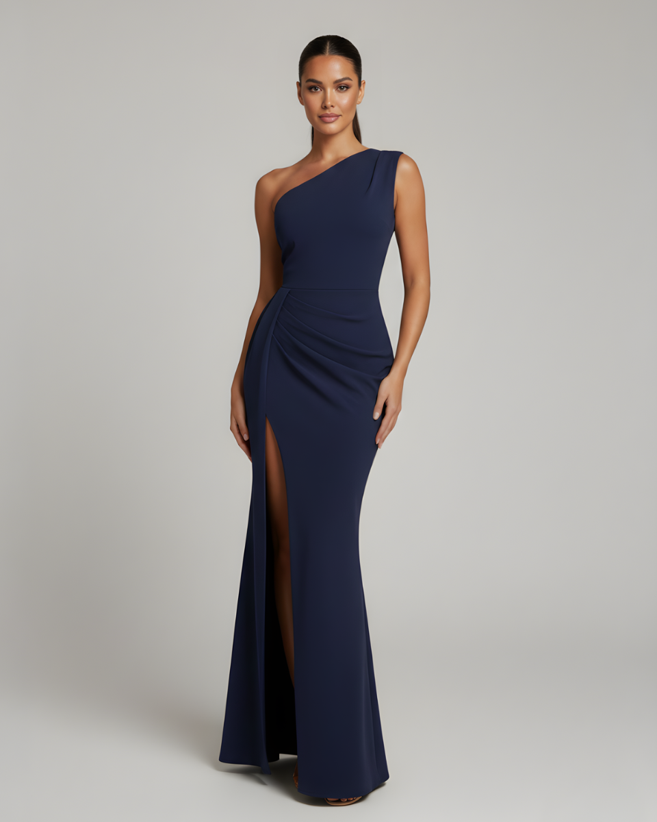 Soraya | One-Shoulder Maxi Dress with Front Slit
