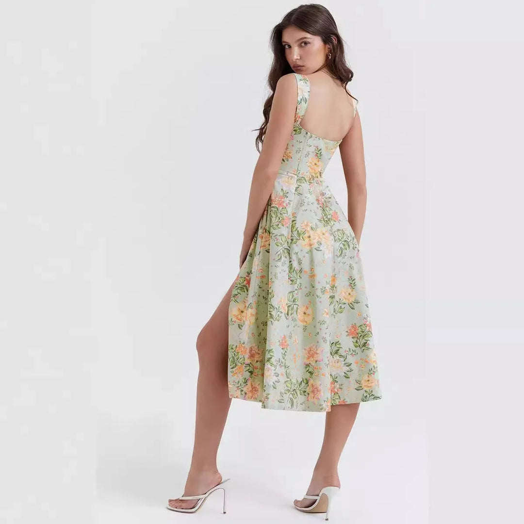 Dahlia | Floral Midi Party Dress
