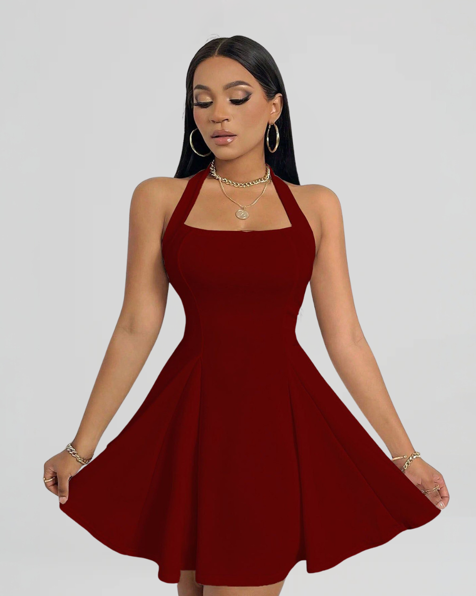 Kaela | Mini Dress with Halter Straps