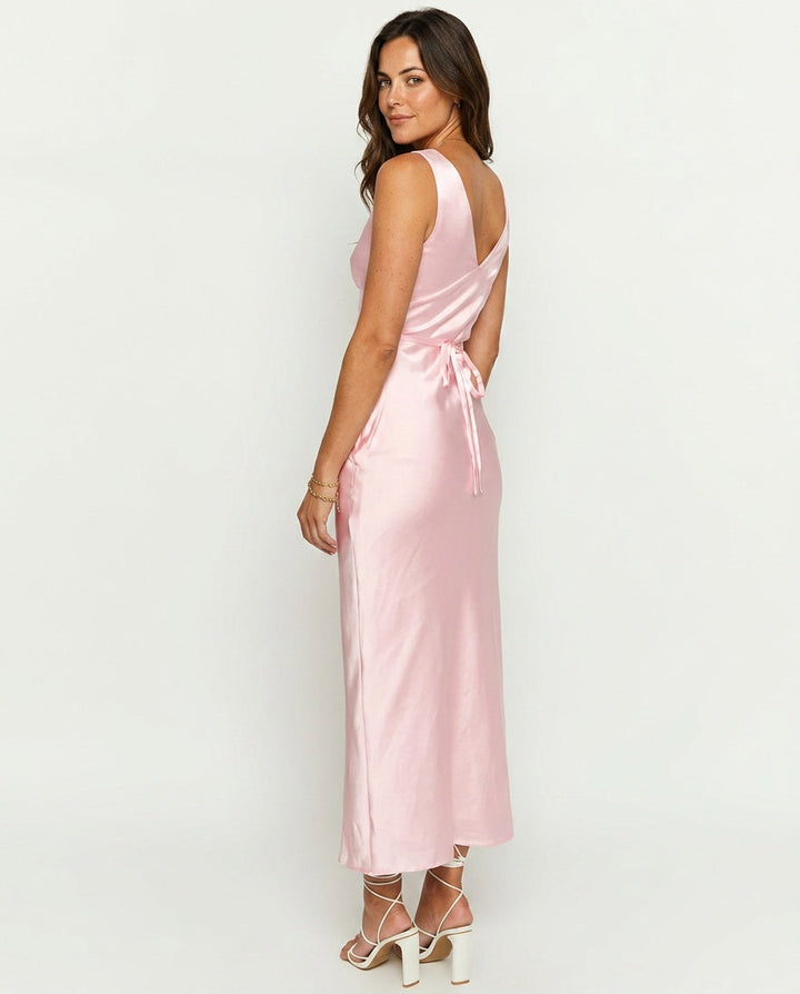 Verlaine | Satin-Look Wedding Guest Maxi Dress