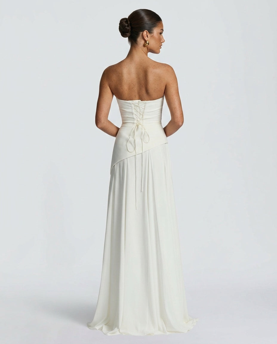 Mira | One-Shoulder Ruched Maxi Dress