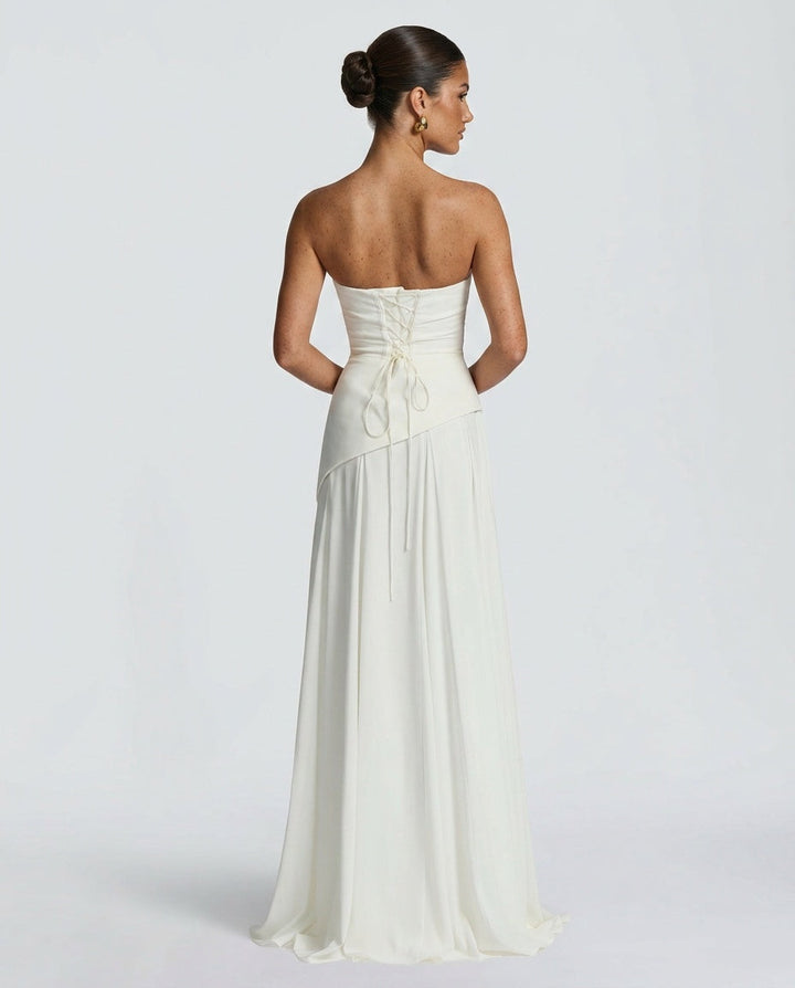 Mira | One-Shoulder Ruched Maxi Dress