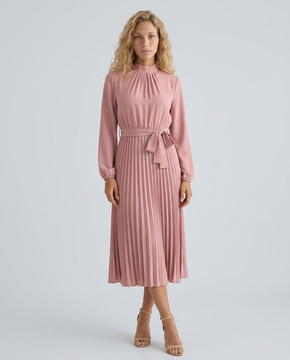 Celeste | Pleated Midi Dress