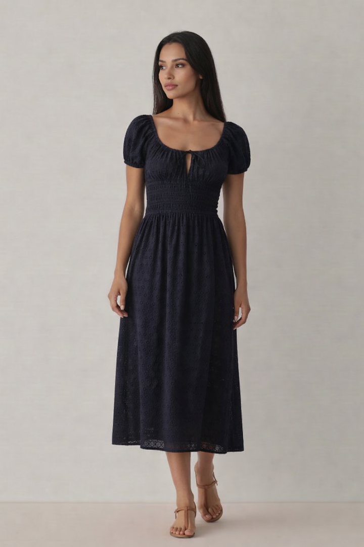 Elodie | Cotton Midi Dress