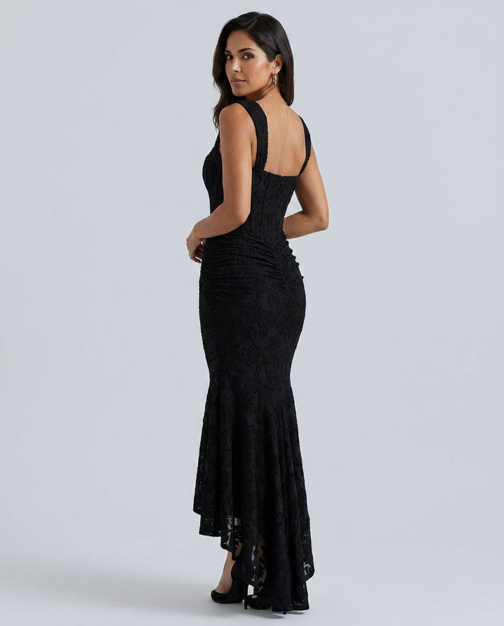 Orla | Lace Corset Wedding Guest Maxi Dress