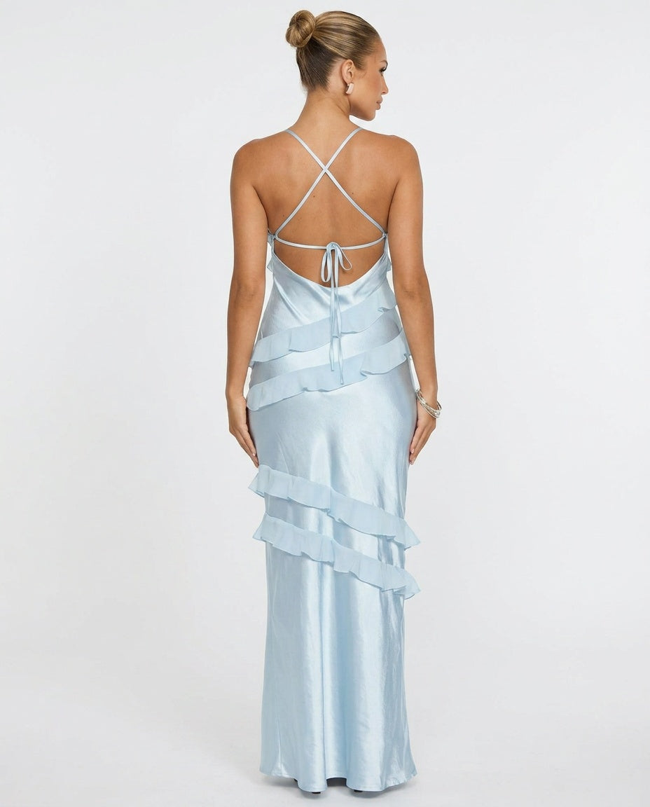 Nadira | Ruffle Maxi Dress