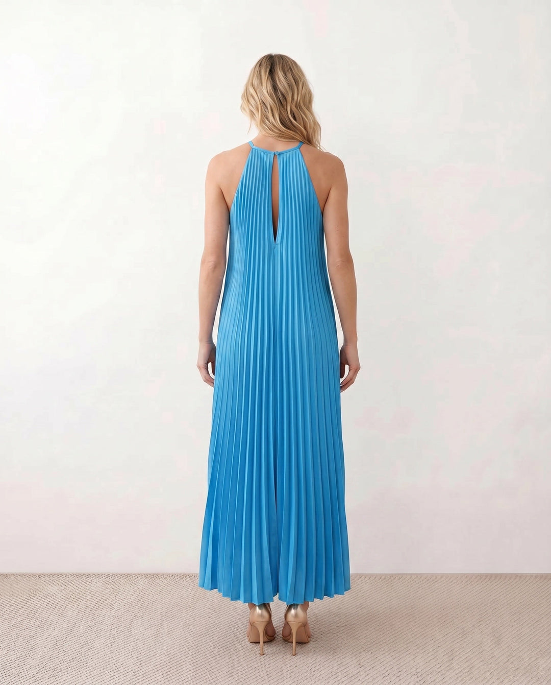 Estella | Pleated Strapless Maxi Dress