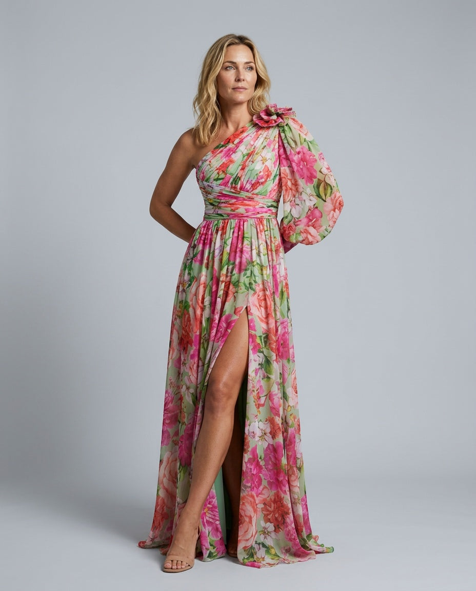 Camille | Flowy Off-Shoulder Summer Maxi Dress